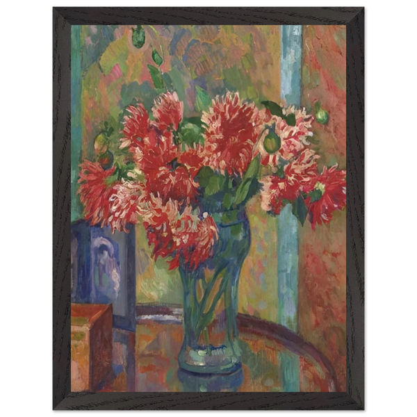 DAHLIAS TO MME MADELEINE E R BONNET 1912 by Theo van Rysselberghe — Framed art print at Zephyeer