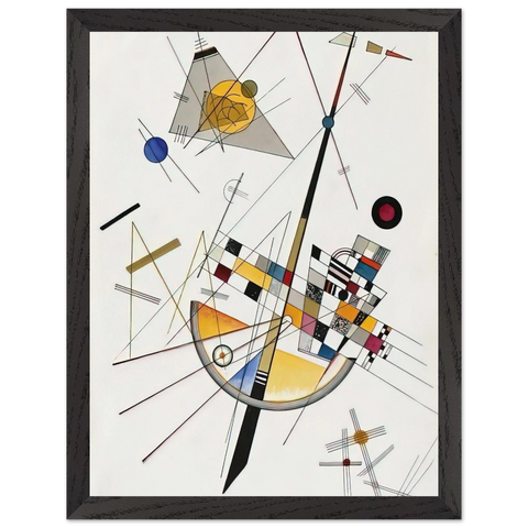 DELICATE TENSION NO 85 1923 by Wassily Kandinsky — Framed art print at Zephyeer