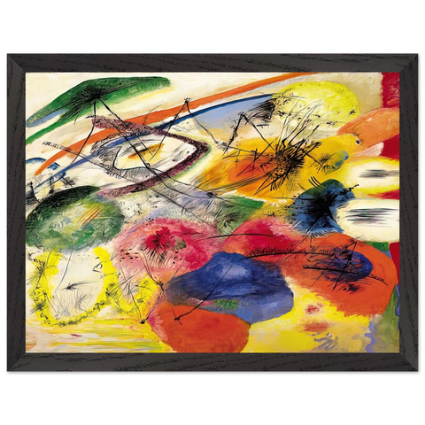 BLACK STROKES I 1913 by Wassily Kandinsky — Framed art print at Zephyeer