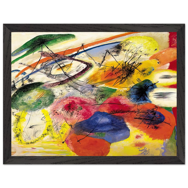 BLACK STROKES I 1913 by Wassily Kandinsky — Framed art print at Zephyeer