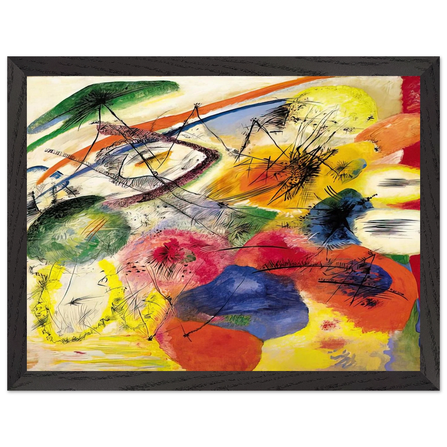 BLACK STROKES I 1913 by Wassily Kandinsky — Framed art print at Zephyeer