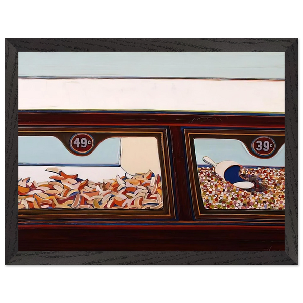 Candy Counter - 1963 by Wayne Thiebaud — Framed art print at Zephyeer