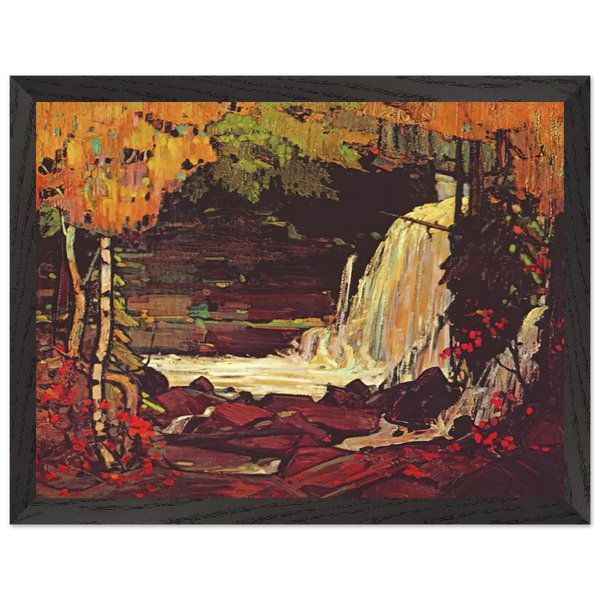 WOODLAND WATERFALL 1916 by Tom Thomson — Framed art print at Zephyeer