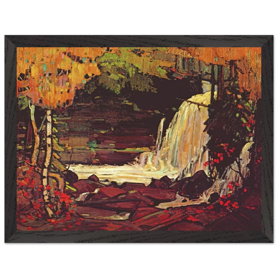 WOODLAND WATERFALL 1916 by Tom Thomson — Framed art print at Zephyeer