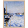 BOATS ON THE SEINE by Gustave Caillebotte — Framed art print at Zephyeer