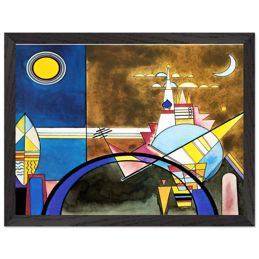 PICTURE XVI THE GREAT GATE OF KIEV STAGE SET FOR MUSSORGSKY S PICTURES AT AN EXHIBITION IN 1928 by Wassily Kandinsky — Framed art print at Zephyeer