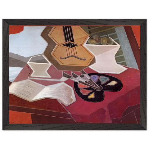 TABLE OVERLOOKING THE SEA 1925 by Juan Gris — Framed art print at Zephyeer