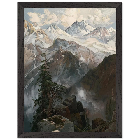 Summit of the Sierras Nevada by Thomas Moran — Framed art print at Zephyeer