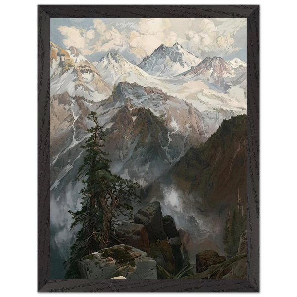 Summit of the Sierras Nevada by Thomas Moran — Framed art print at Zephyeer
