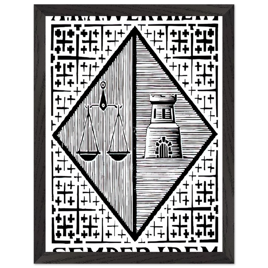 BOOKPLATE A R A WERTHEIM by MC Escher — Framed art print at Zephyeer