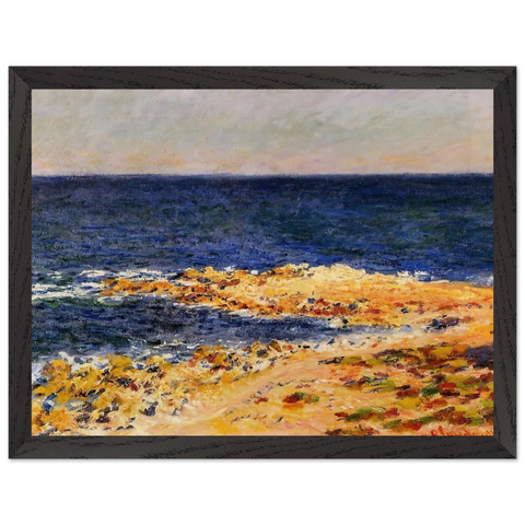 The Big Blue at Antibes by Claude Monet — Framed art print at Zephyeer