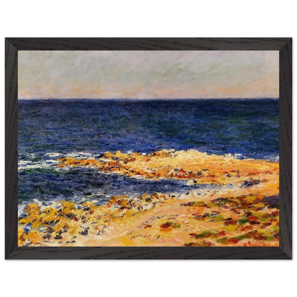 The Big Blue at Antibes by Claude Monet — Framed art print at Zephyeer