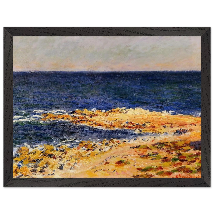 The Big Blue at Antibes by Claude Monet — Framed art print at Zephyeer