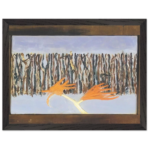 Burning Bush - 1953 by Forrest Bess — Framed art print at Zephyeer