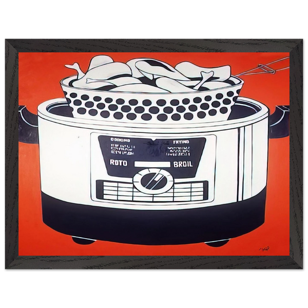 ROTO BROIL 1961 by Roy Lichtenstein — Framed art print at Zephyeer