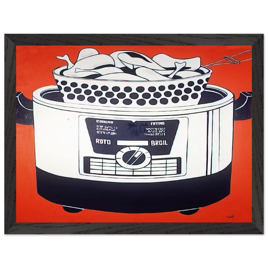 ROTO BROIL 1961 by Roy Lichtenstein — Framed art print at Zephyeer