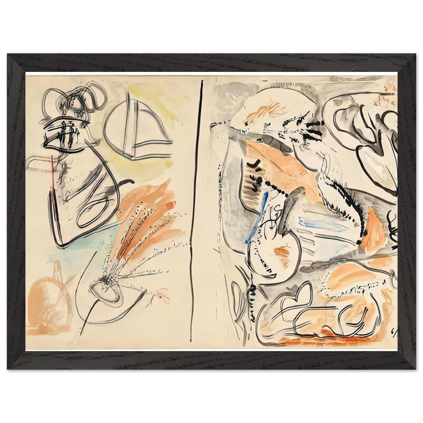 Window Shade No. 2, 1952- by Helen Frankenthaler — Framed art print at Zephyeer