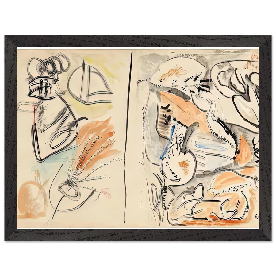 Window Shade No. 2, 1952- by Helen Frankenthaler — Framed art print at Zephyeer