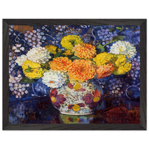 VASE OF FLOWERS 1907 by Theo van Rysselberghe — Framed art print at Zephyeer