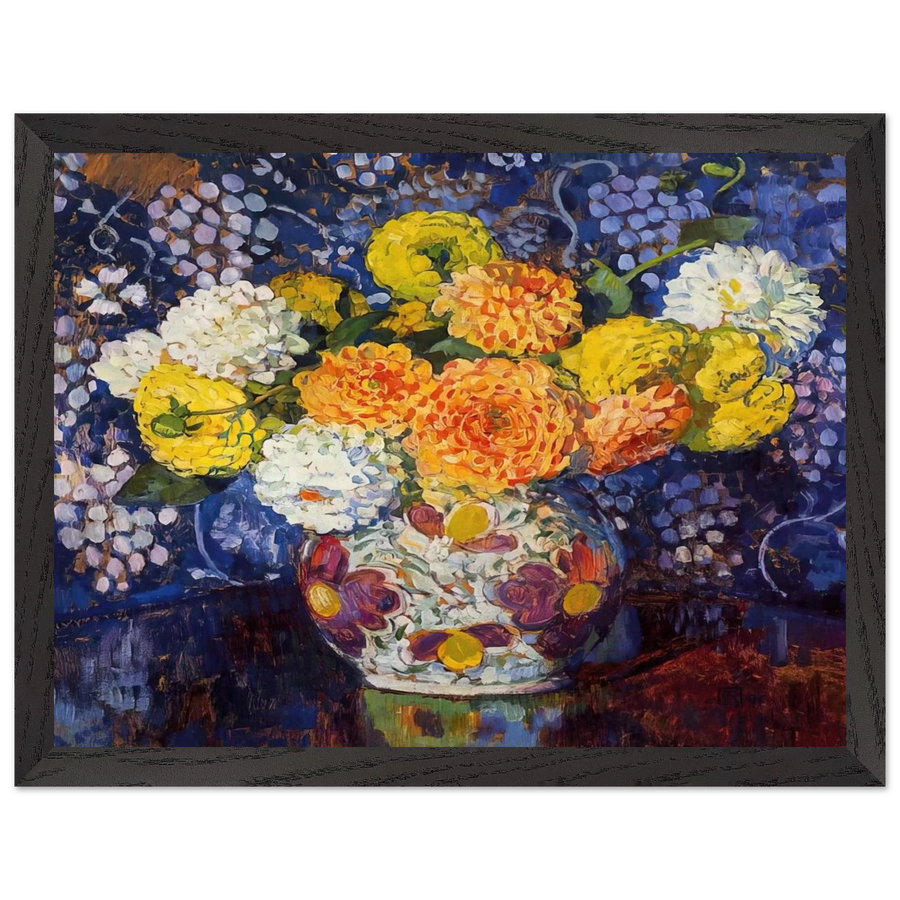 VASE OF FLOWERS 1907 by Theo van Rysselberghe — Framed art print at Zephyeer