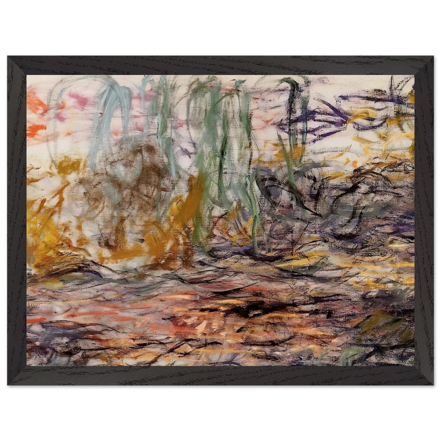 Water Lilies left half by Claude Monet — Framed art print at Zephyeer
