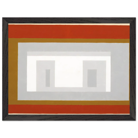 VARIANT ADOBE SETTLED 1954 by Josef Albers — Framed art print at Zephyeer