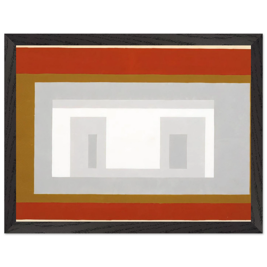 VARIANT ADOBE SETTLED 1954 by Josef Albers — Framed art print at Zephyeer