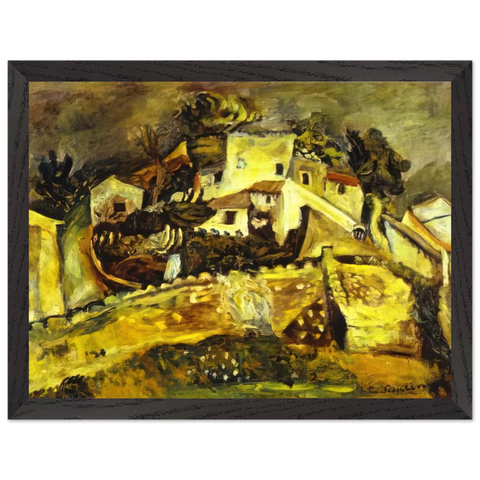 LANDSCAPE AT CAGNES by Chaim Soutine — Framed art print at Zephyeer