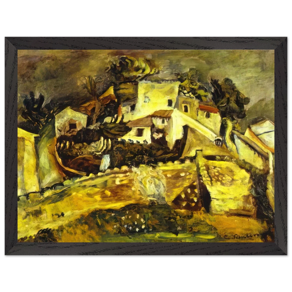 LANDSCAPE AT CAGNES by Chaim Soutine — Framed art print at Zephyeer