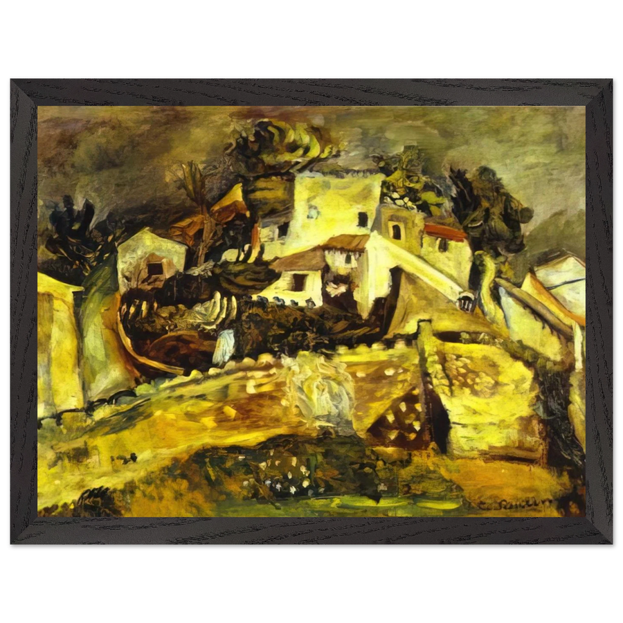 LANDSCAPE AT CAGNES by Chaim Soutine — Framed art print at Zephyeer