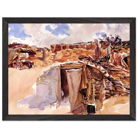Dugout by John Singer Sargent — Framed art print at Zephyeer