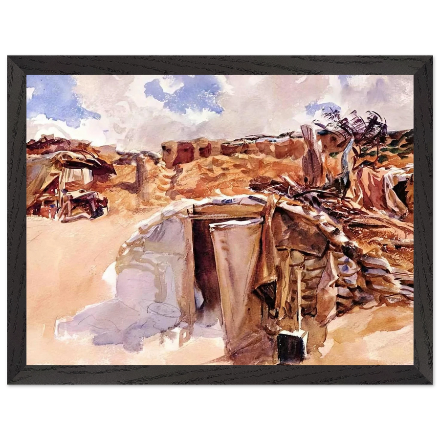 Dugout by John Singer Sargent — Framed art print at Zephyeer