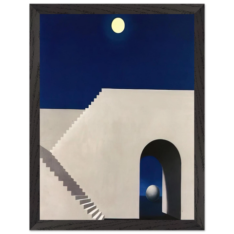 ARCHITECTURE AU CLAIR DE LUNE 1956 by Rene Magritte — Framed art print at Zephyeer