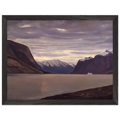 North Greenland Fiord, Gray Day by Rockwell Kent — Framed art print at Zephyeer