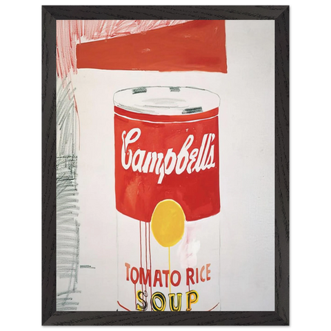Campbell's Soup Can  Tomato Rice by Andy Warhol — Framed art print at Zephyeer