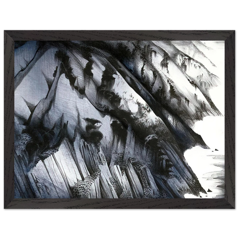 Cliffs of Darkness by Eyvind Earle — Framed art print at Zephyeer