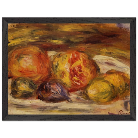 Still Life Pomegranate, Figs and Apples by Pierre-Auguste Renoir — Framed art print at Zephyeer