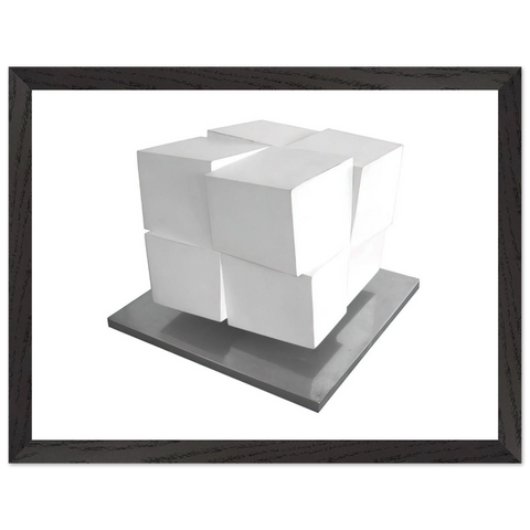 Split Cube - 1962 by Jeremy Moon — Framed art print at Zephyeer