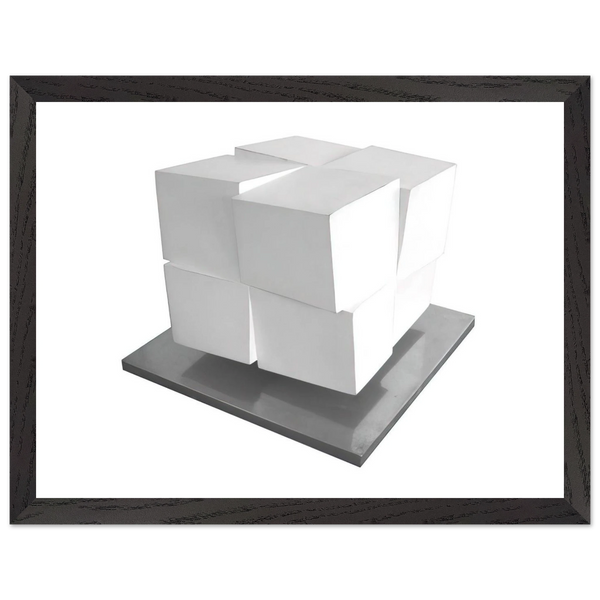 Split Cube - 1962 by Jeremy Moon — Framed art print at Zephyeer