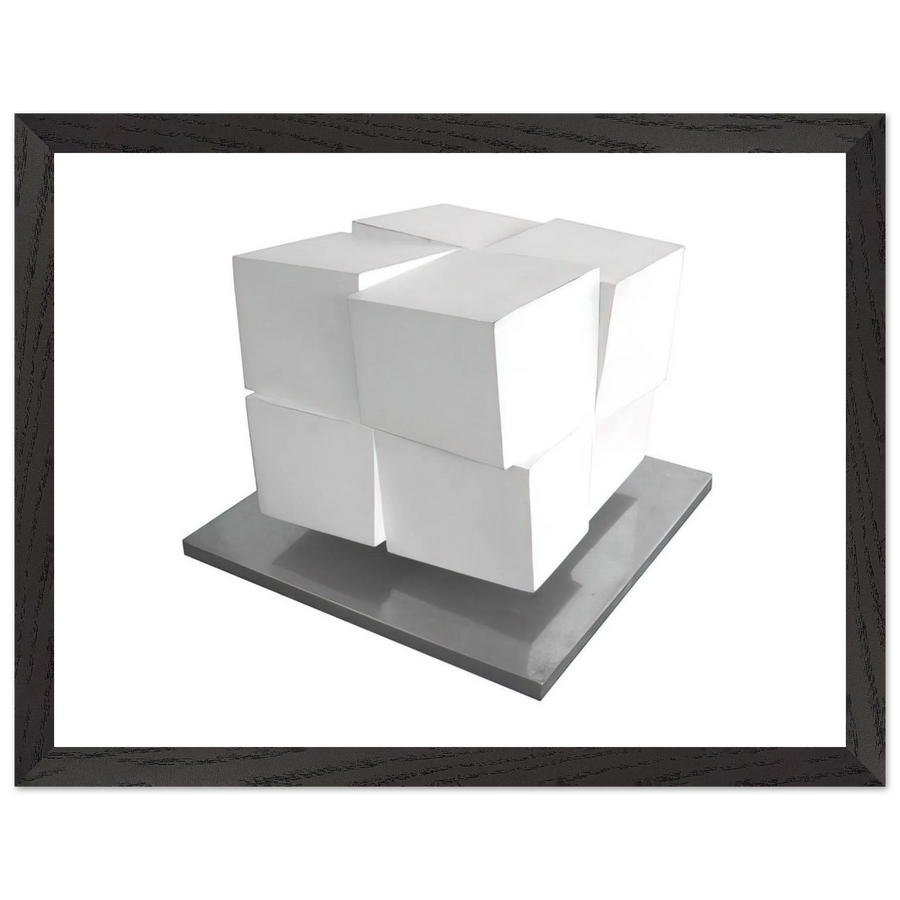 Split Cube - 1962 by Jeremy Moon — Framed art print at Zephyeer