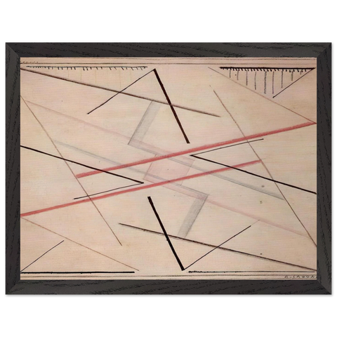 Astrazione di una linea n. 2, disegno - 1925 by Bice Lazzari — Framed art print at Zephyeer