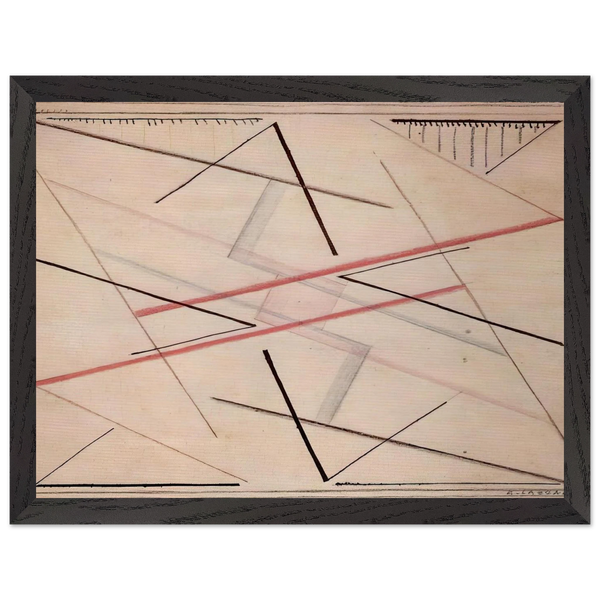 Astrazione di una linea n. 2, disegno - 1925 by Bice Lazzari — Framed art print at Zephyeer