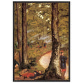 YERRES SOLDIERS IN THE WOODS by Gustave Caillebotte — Framed art print at Zephyeer