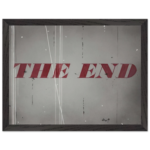 THE END 1997 by Edward Ruscha — Framed art print at Zephyeer