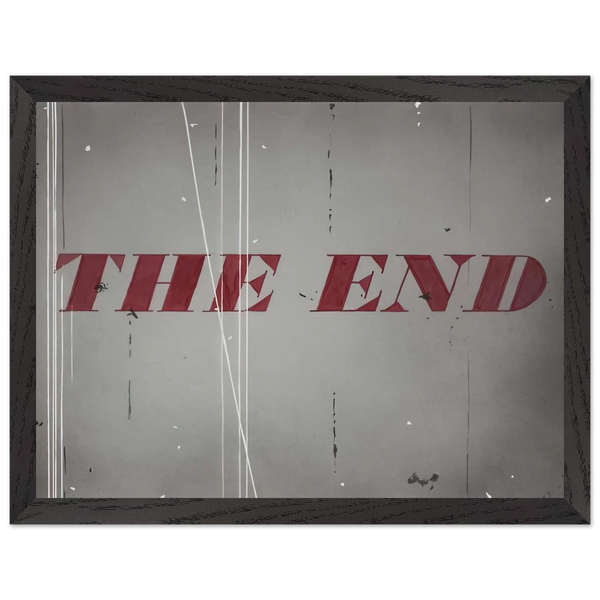 THE END 1997 by Edward Ruscha — Framed art print at Zephyeer