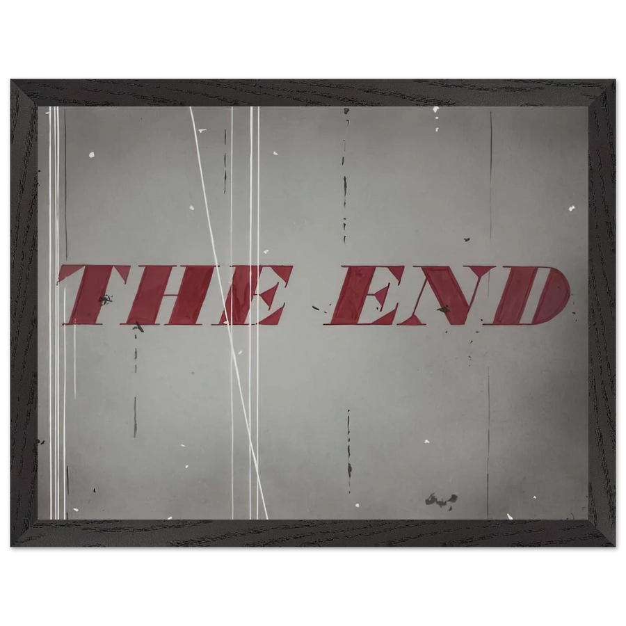 THE END 1997 by Edward Ruscha — Framed art print at Zephyeer