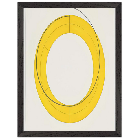RING A YELLOW 2010 by Robert Mangold — Framed art print at Zephyeer