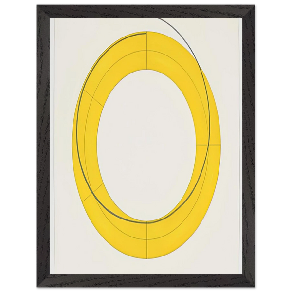 RING A YELLOW 2010 by Robert Mangold — Framed art print at Zephyeer
