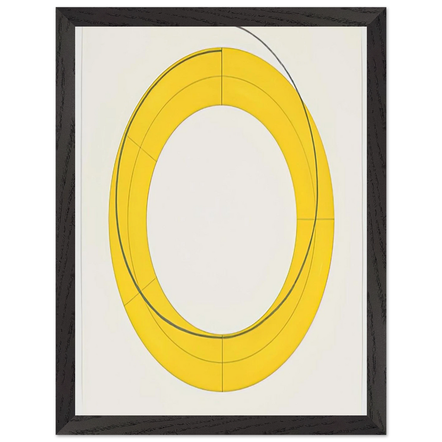 RING A YELLOW 2010 by Robert Mangold — Framed art print at Zephyeer