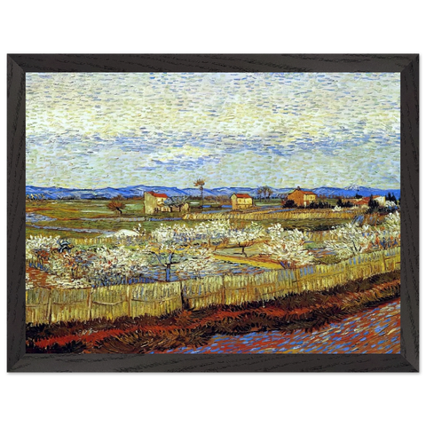 Peach Trees in Blossom by Vincent van Gogh — Framed art print at Zephyeer